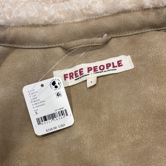 Free People Jolie Oversized Teddy Jacket Size Small - Picture 2 of 8